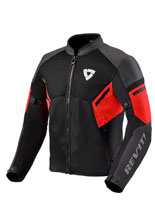 Kurtka motocyklowa tekstylna REV’IT! GT-R Air 3 czarno-fluo czerwona