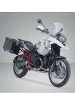 Zestaw: kufry boczne + kufer centralny Trax Adv + stelaże SW-Motech BMW R 1200 GS (04-12) czarne [poj.: 37 + 45 + 38l]