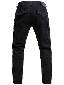 Jeansy motocyklowe John Doe Cargo Stroker czarne