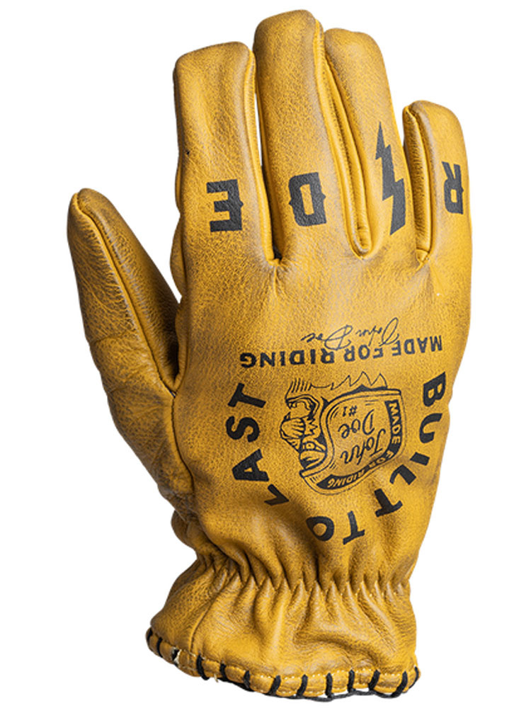 Rękawice motocyklowe John Doe Coyote żółto-czarne