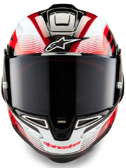 Kask integralny Alpinestars Supertech R10 Team biało-czarno-czerwony połysk