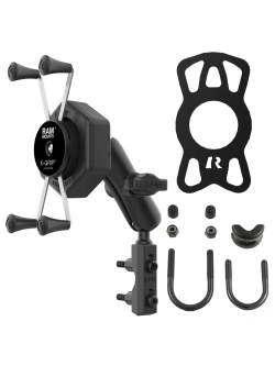 Uchwyt na telefon RAM X-Grip duży z adapterem tłumiącym wibracje i mocowaniem na zbiorniku hamulca/sprzęgła