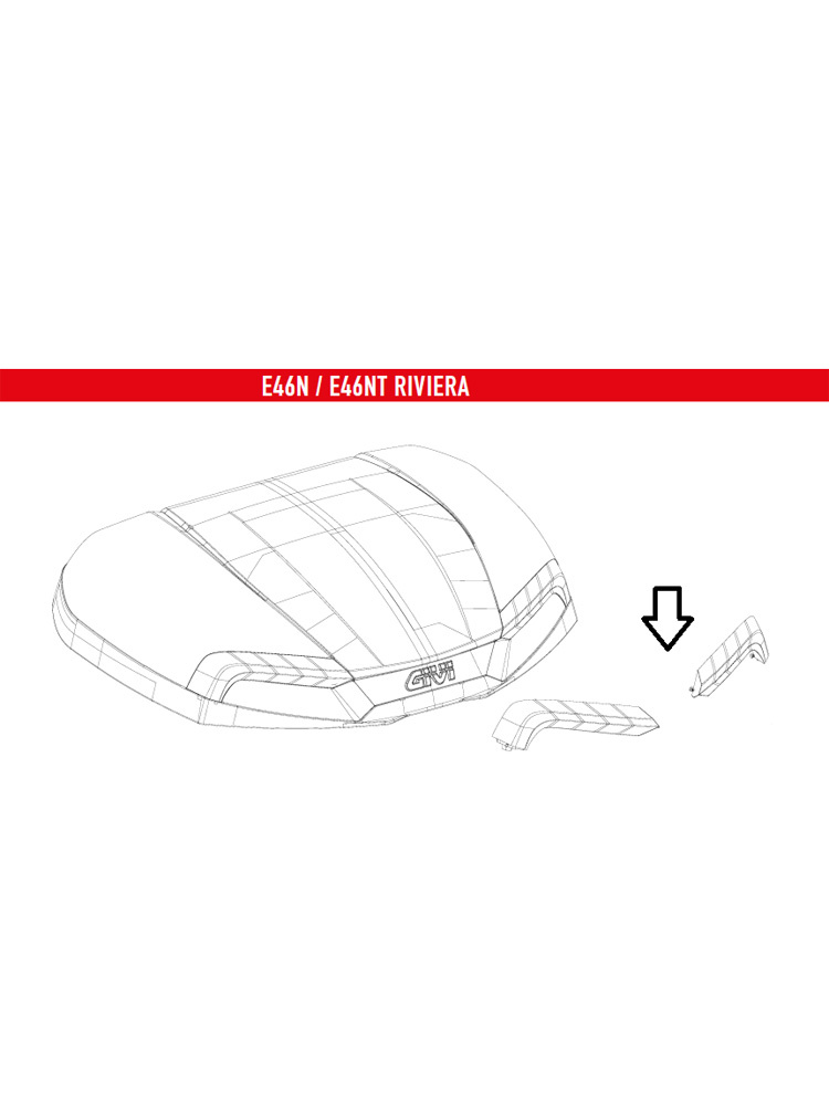 Odblask GIVI do kufra E46 (wersja tech)