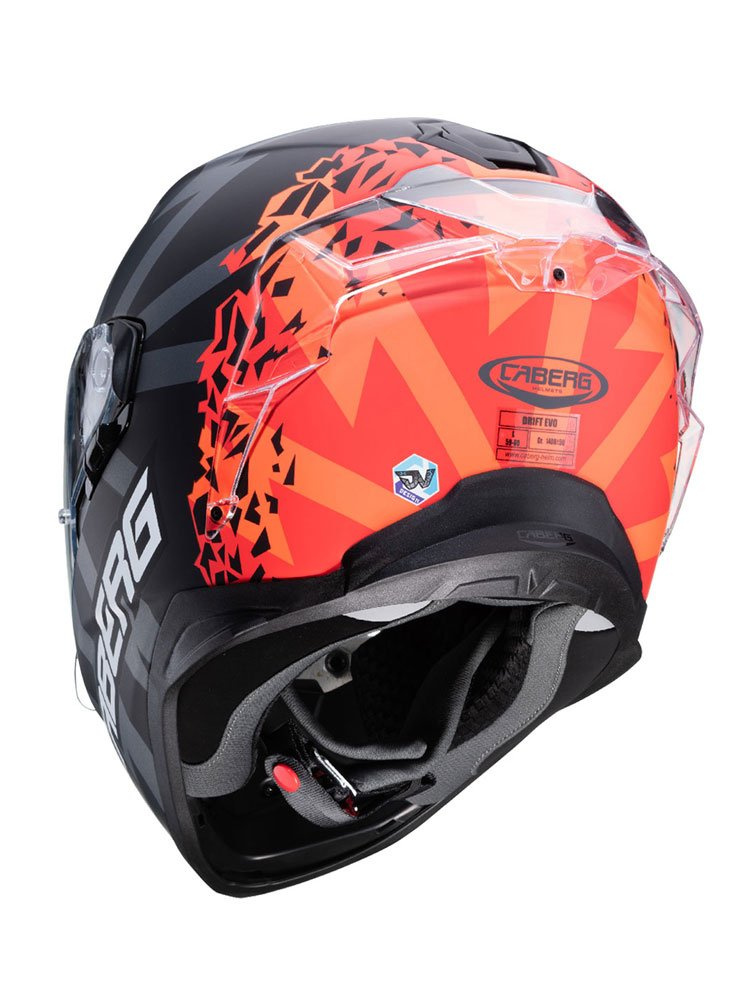 Kask integralny Caberg Drift Evo Storm czarno-czerwony matowy