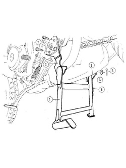 Podstawka centralna Hepco&Becker do Yamaha TDM 850 (91-01) 