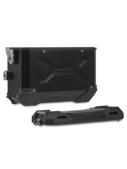 Zestaw: kufry boczne TRAX ADV + stelaże PRO Sw-Motech Yamaha Tracer 9 RN70/GT (20-), Tracer 9 GT+ (22-) (pojemność: 2 x 37 L) czarne