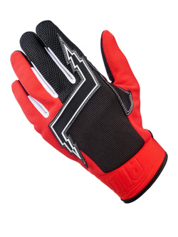 Rękawice cross Biltwell Baja czerwono-czarne