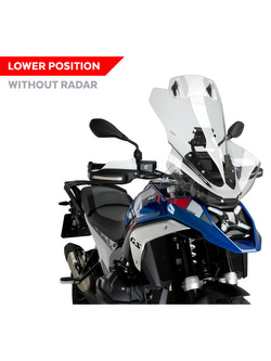 Szyba motocyklowa turystyczna PUIG BMW R 1300 GS (24-) przezroczysta [z deflektorem; do modeli bez radaru]