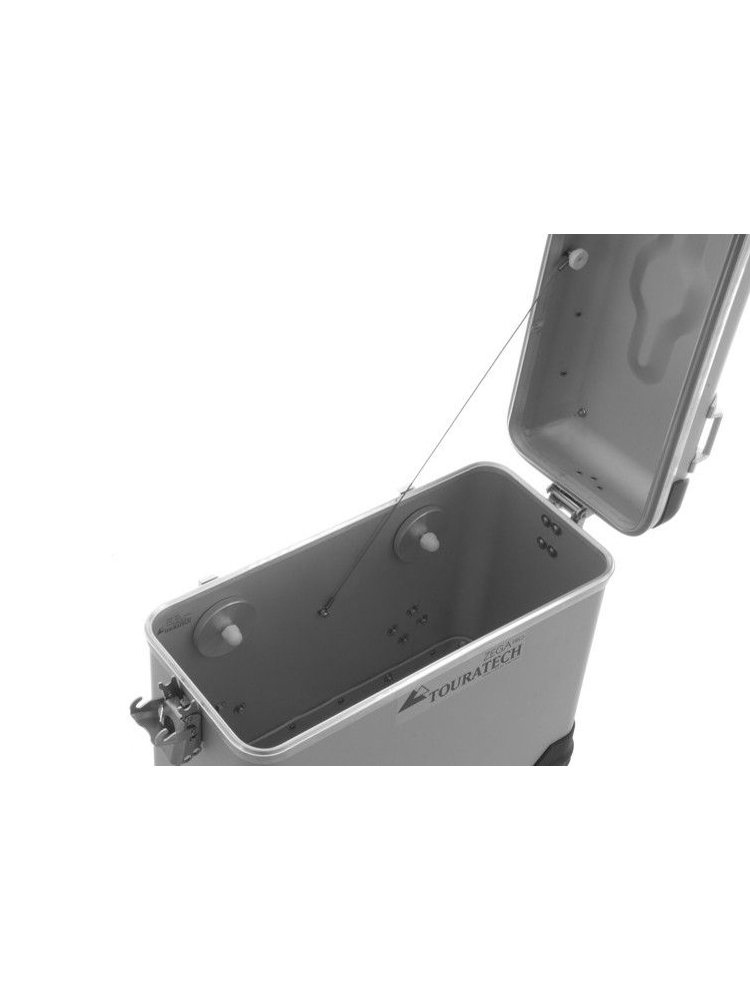 Kufer boczny z anodowanego aluminium ZEGA Pro Touratech srebrny (38L)