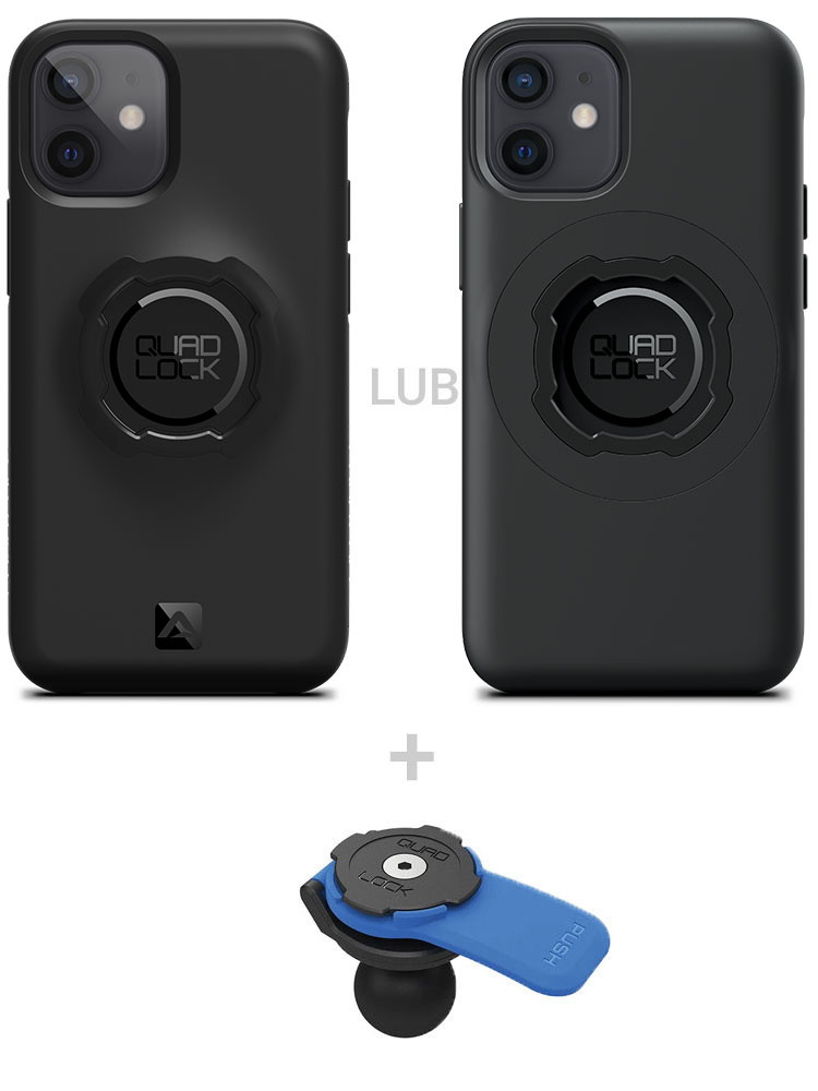 Zestaw: etui na telefon iPhone 12 mini + uchwyt kulowy Quad Lock