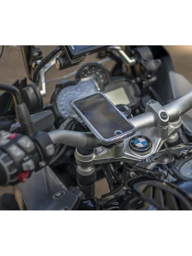 Zestaw na motocykl: etui MAG na telefon iPhone 12 mini (magnetyczne) + wodoodporny pokrowiec MAG + mocowanie Quad Lock