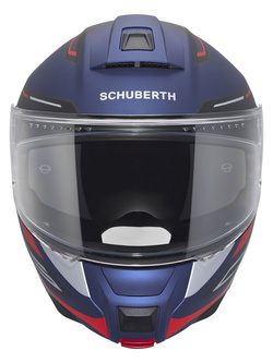 Kask szczękowy Schuberth C5 Omega niebiesko-czarno-czerwony