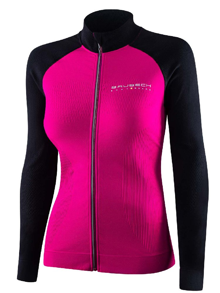 Bluza termoaktywna damska Brubeck Athletic różowo-czarna