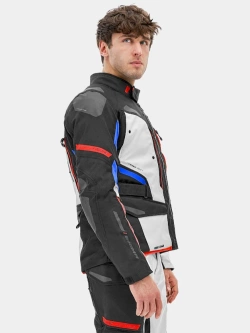 Kurtka motocyklowa tekstylna Shima Dune czarno-niebieska