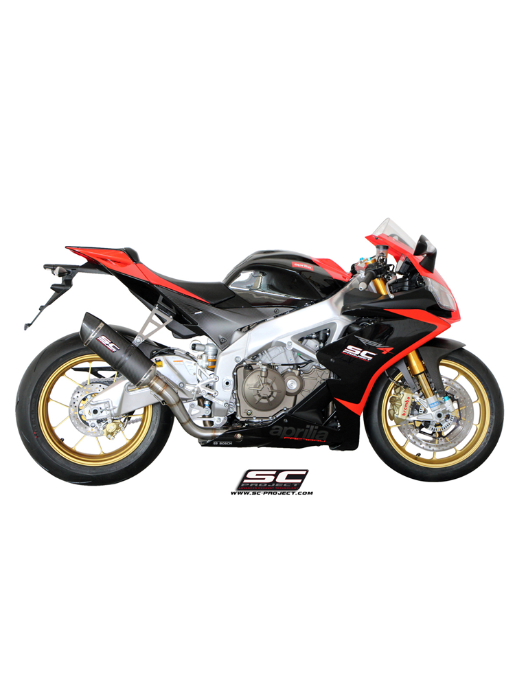 Tłumik SLIP-ON MATT CARBON OVAL SC-Project do Aprilia RSV4 FACTORY /R/ APRC 09-14