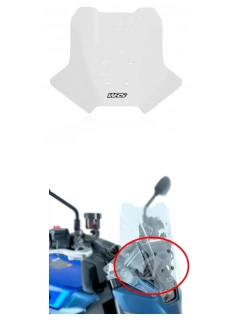 Zestaw: szyba motocyklowa WRS Touring + zestaw montażowy Yamaha MT-09 (24-)
