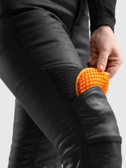 Jeansy motocyklowe damskie Rebelhorn Roxy czarne