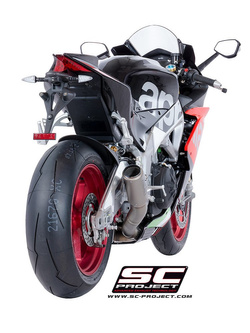 Tłumik CR-T Low Position Titanium SC-Project do Aprilia RSV4 RF/RR 2018