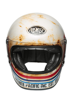 Kask integralny Premier Trophy BTR 8 BM biało-czerwono-niebieski matowy