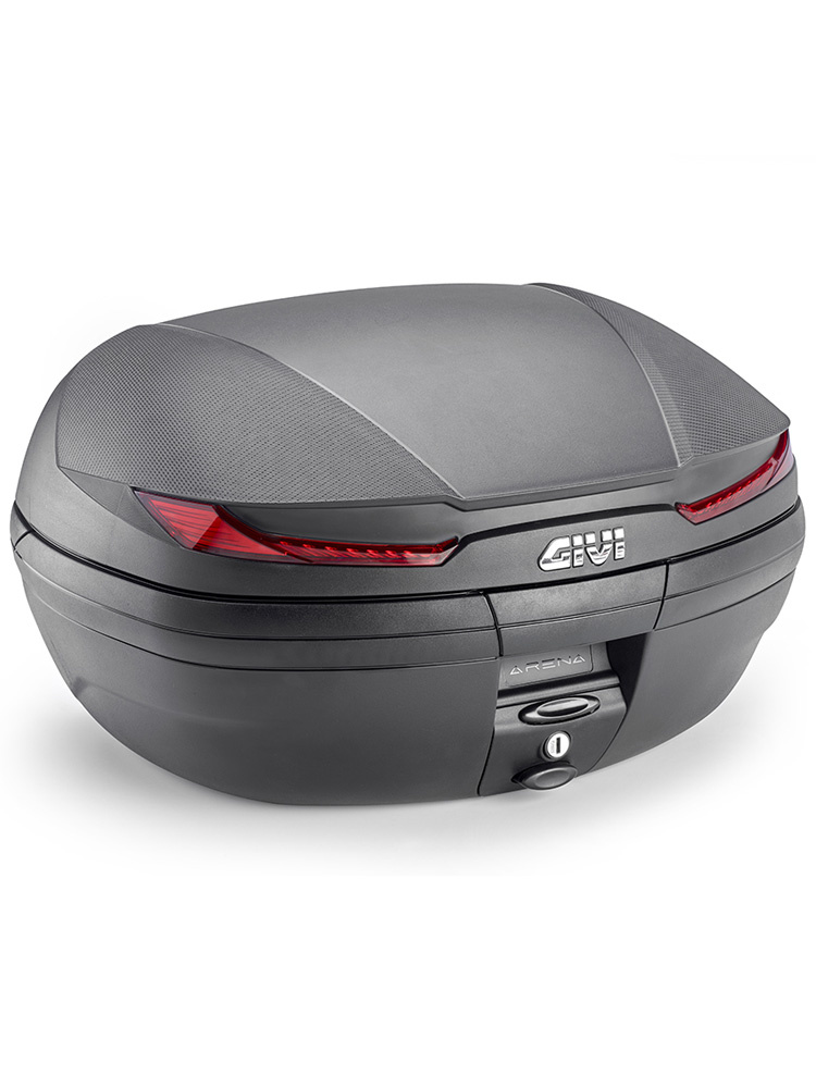 Kufer centralny GIVI Monokey V45 Arena czarny z czerwonymi odblaskami [pojemność: 45 l]