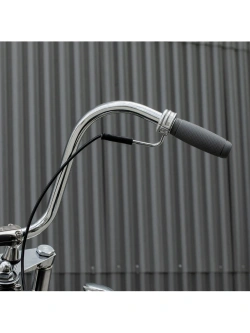Manetki motocyklowe Biltwell Recoil TPV do kierownic o średnicy 25.4 [mm] szare