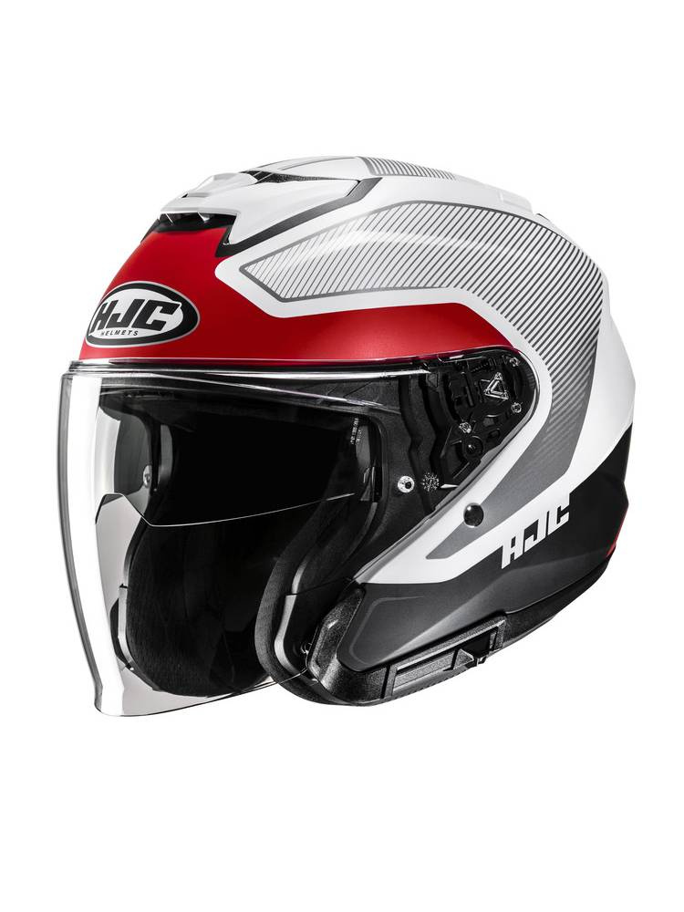 Kask otwarty HJC i31 Tevis szaro-czerwony