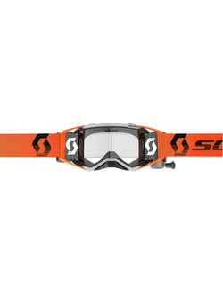 Gogle motocyklowe Scott Prospect WFS z przeźroczystą szybą szaro-pomarańczowe