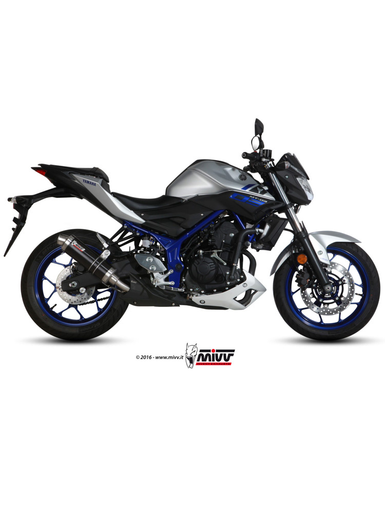 Tłumik motocyklowy Slip-On (GP) MIVV do Yamaha MT-03 (16-) czarny