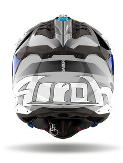 Kask enduro Airoh Aviator 3 Saber szaro-niebieski