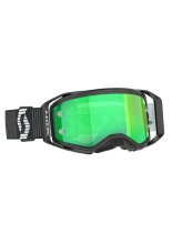 Gogle motocyklowe Scott Prospect 2.0 z zieloną szybką, czarno-białe