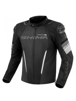 Kurtka motocyklowa tekstylna Shima Solid 2.0 czarno-biała