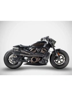 Pełny układ wydechowy Zard System 2:2 Slip-On GT E5 Harley Davidson Sportster S 1250 (21-25) karbonowy