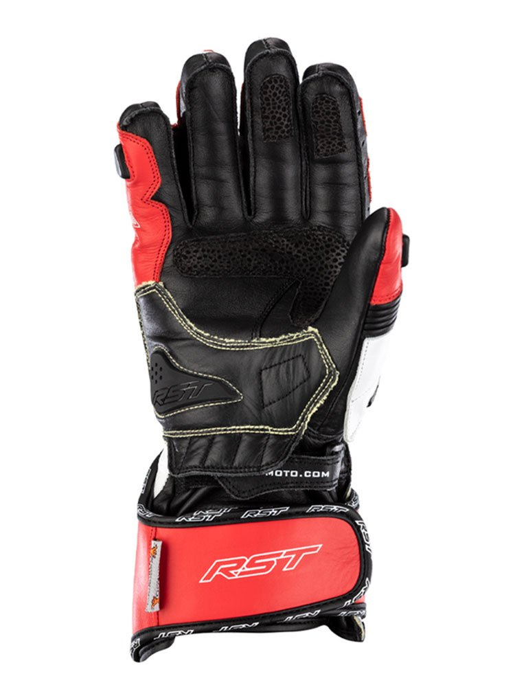 Rękawice motocyklowe skórzane RST Tractech Evo 4 czerwono-czarne