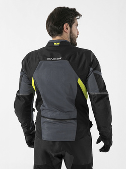 Kurtka motocyklowa tekstylna Shima Rush 2.0 Vent czarno-fluo