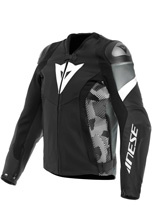 Kurtka motocyklowa skórzana Dainese Avro 5 czarno-biało-szara