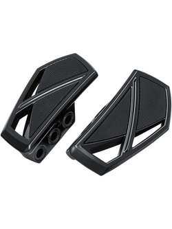 Podesty Phantom Mini czarne + adaptery 8881 Kuryakyn do Harley Davidson (wybrane modele)