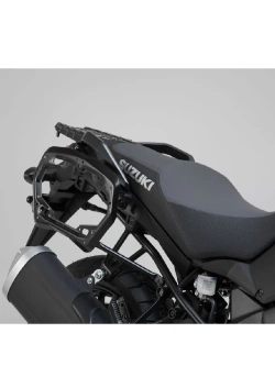 Zestaw: kufry boczne DUSC M + stelaże PRO SW-Motech Suzuki DL1000 V-Strom/ XT (14-19) [poj.: 2 x 33 l]