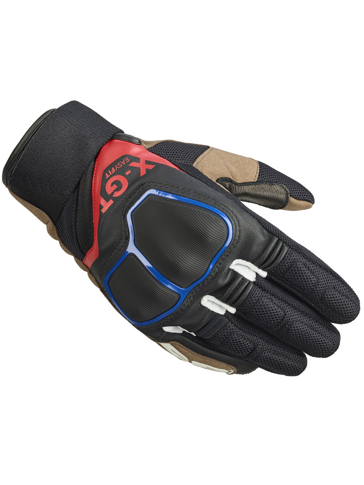 Rękawice motocyklowe Spidi X-GT czarno-brązowo-niebieskie
