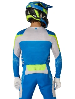 Bluza enduro Fox Flexair Tactile niebiesko-szara-fluo