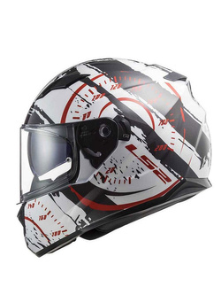 Kask integralny LS2 FF320 Stream Evo Tacho biało-czarno-czerwony