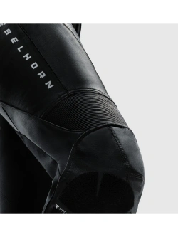 Spodnie motocyklowe damskie skórzane Rebelhorn Diva czarno-czerwone