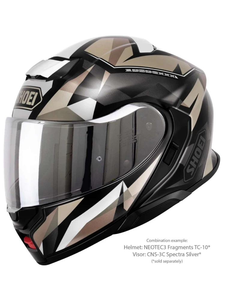 Kask szczękowy Shoei Neotec 3 Fragments TC-10 brązowo-szary