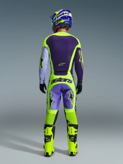 Bluza cross Alpinestars MX Racer Portl fioletowa-fluo