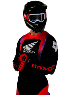 Bluza enduro Fox 180 Honda czarno-czerwona