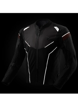 Kurtka motocyklowa tekstylna Rebelhorn Hiflow V czarno-szaro-czerwona