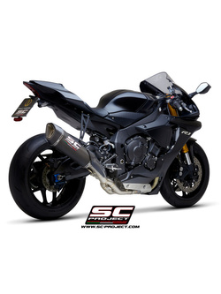 Tłumik SC-Project SC1-R Carbon / Titanium 350mm, Bez katalizatora (Slip on) - Yamaha YZF R1 / R1M [20-21]