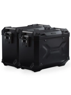 Zestaw: kufry boczne TRAX ADV + stelaże PRO SW-Motech Ducati Multistrada V2/ S (12,13,14) (24-) czarne [poj.: 2 x 45 L]