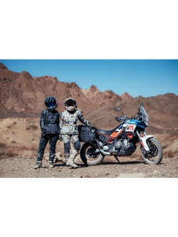Kurtka motocyklowa tekstylna damska Klim Sedona szaro-brązowa