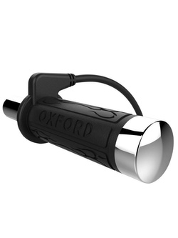 Podgrzewane manetki Oxford Premium Cruiser [1' - calowe/ 138-199 mm; chromowana końcówka] 