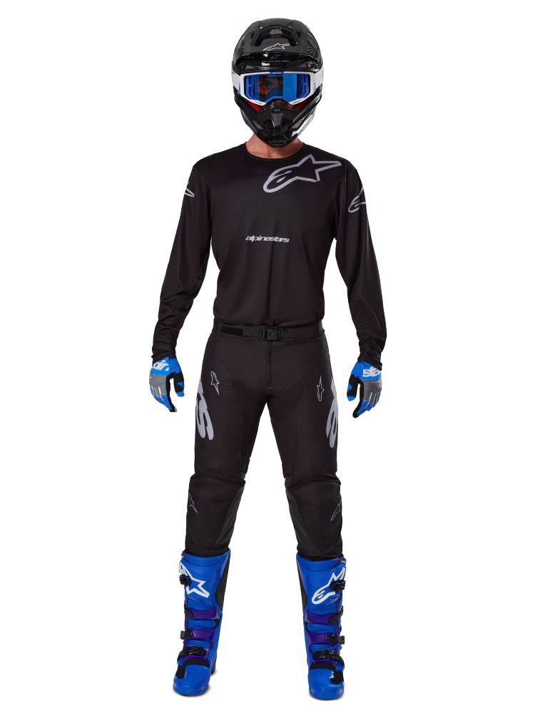 Spodnie cross Alpinestars MX Racer Graphite czarno-szare